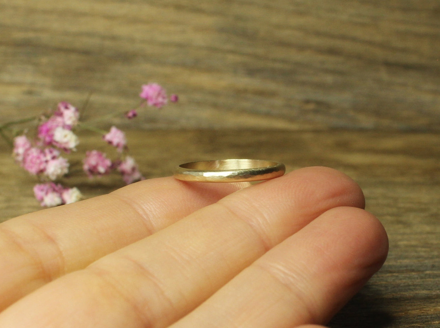 Rounded Band in 8ct or 14ct or 18ct Solid Gold