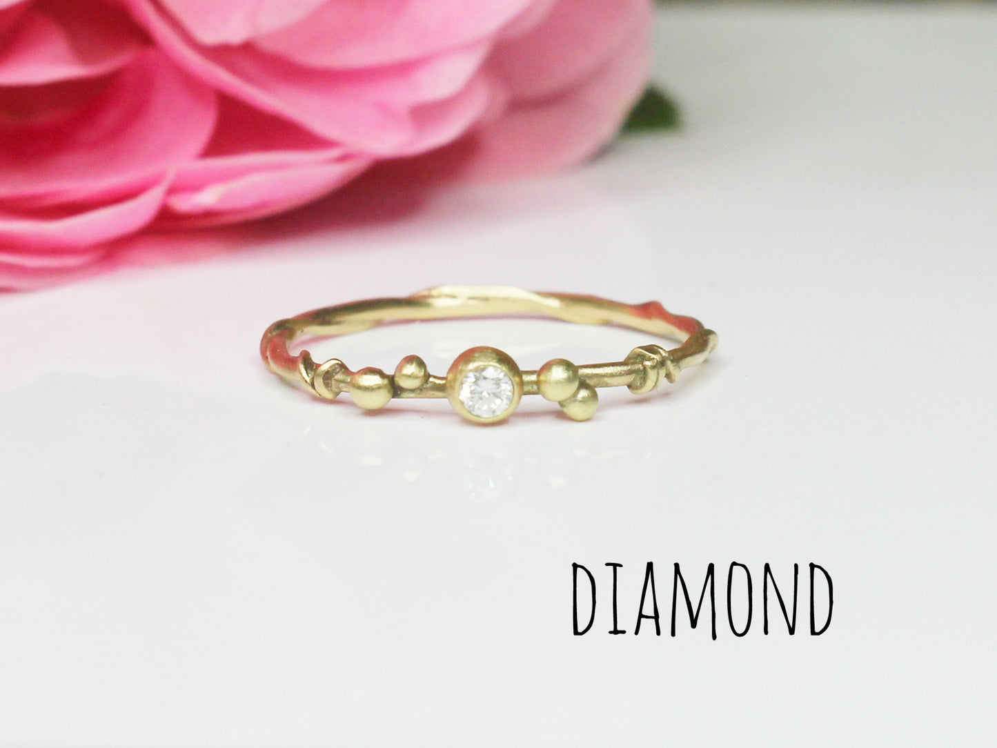 Entwined Ring with Fair Trade Gemstone