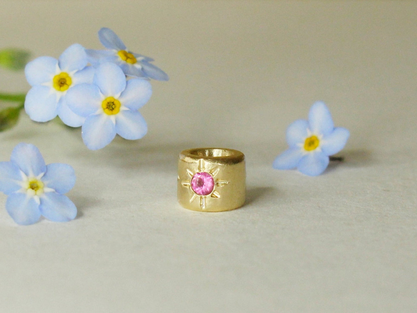 Little Cutie Bead Charm Spacer Gold & Gems