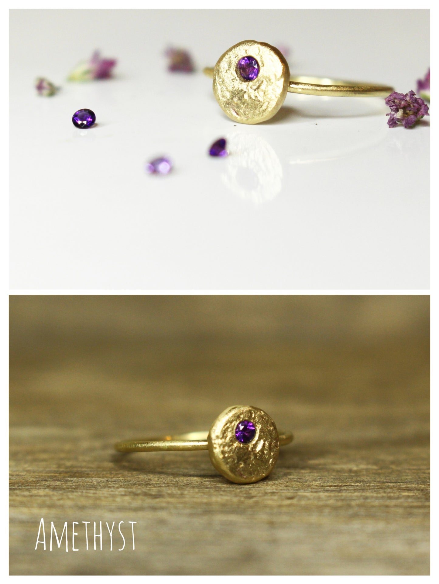 The Star and the Moon Ring with Fair Trade Gemstone