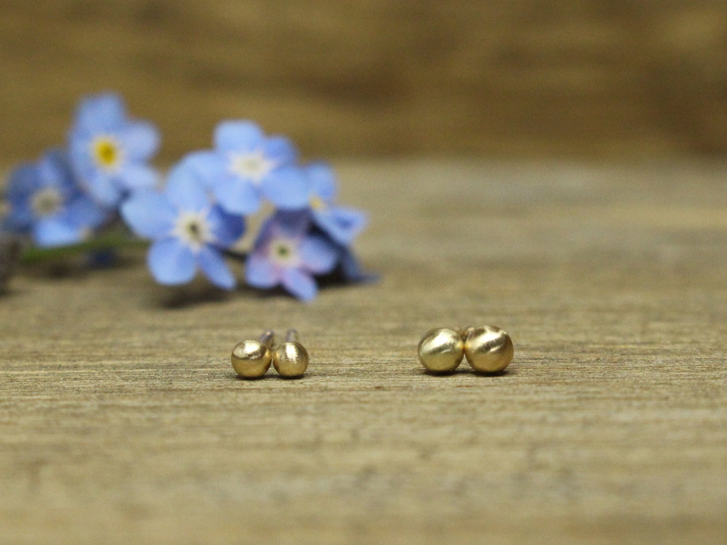 Tiniest Studs in 9ct or 14ct or 18ct Gold