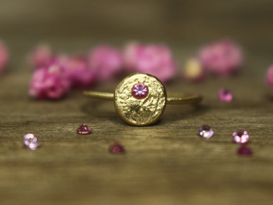 The Star and the Moon Ring with Fair Trade Gemstone