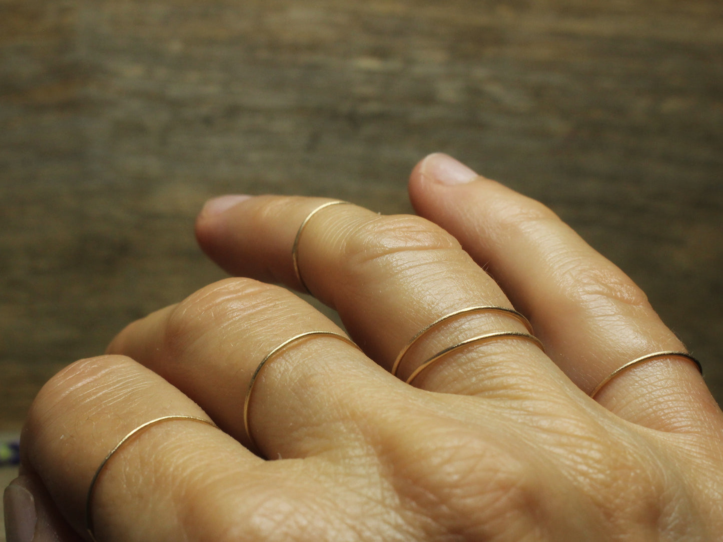 Set of Very Fine Rings in 9ct Solid Gold