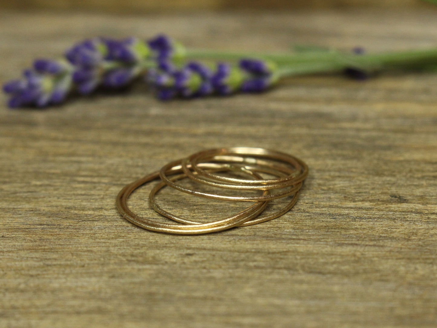 Set of Very Fine Rings in 9ct Solid Gold