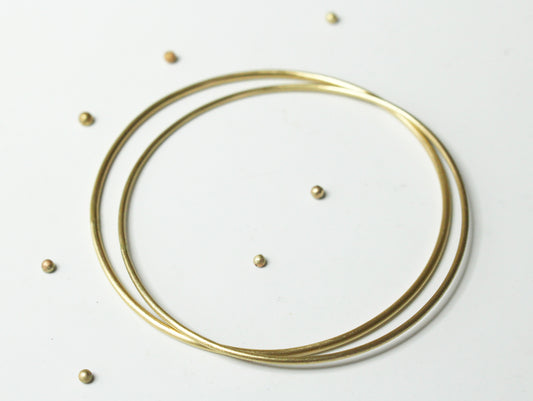 1.2mm Dainty Bangle in 9ct or 14ct or 18ct Solid Yellow Gold