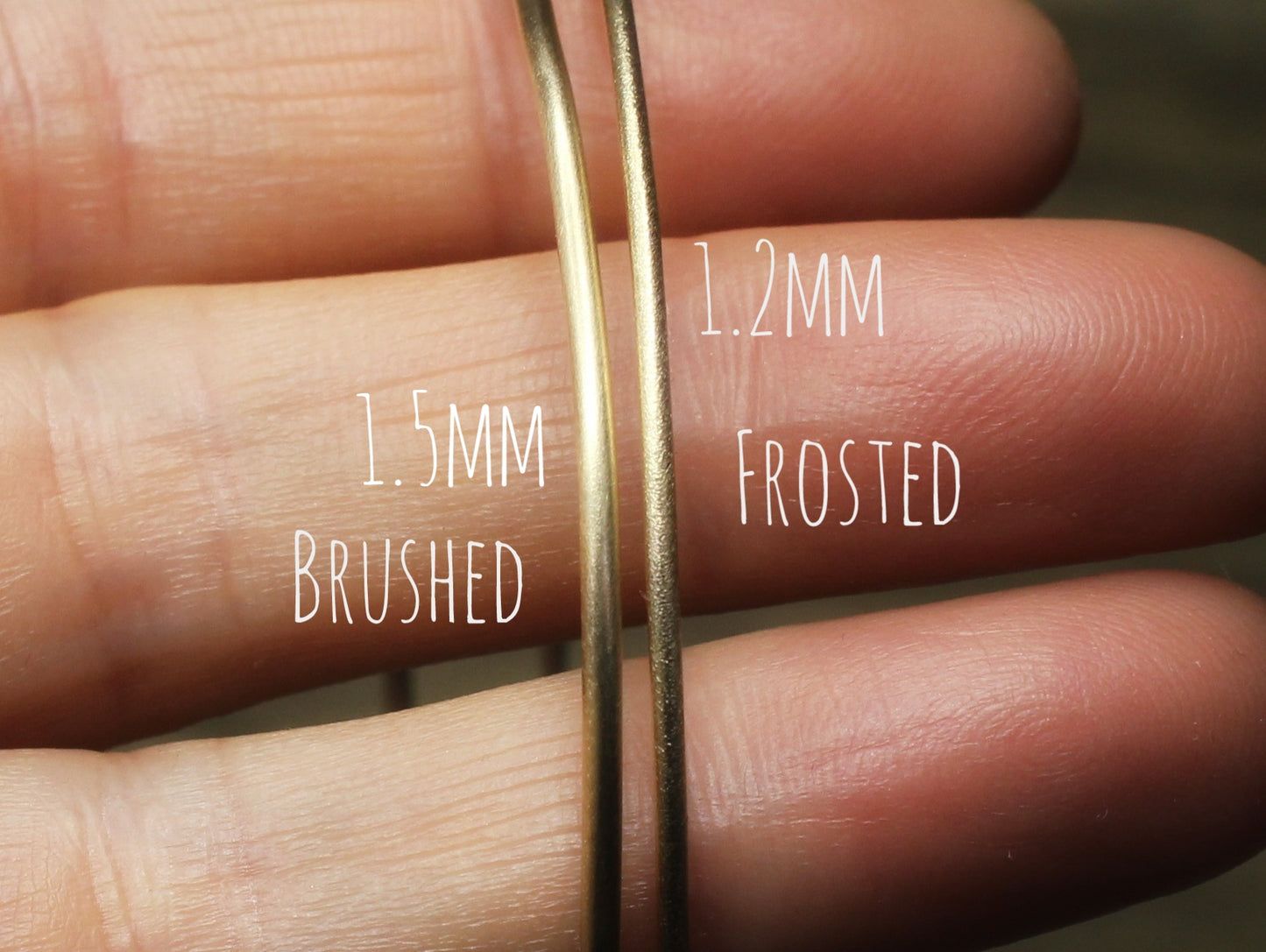 1.5mm Bangle in 9ct or 14ct or 18ct Solid Yellow Gold