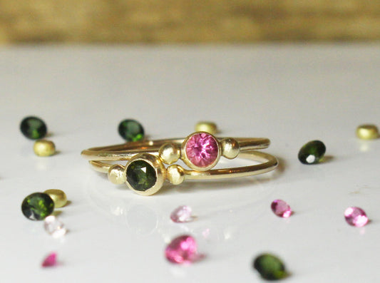 Woodland Ring with Fair Trade Gemstone