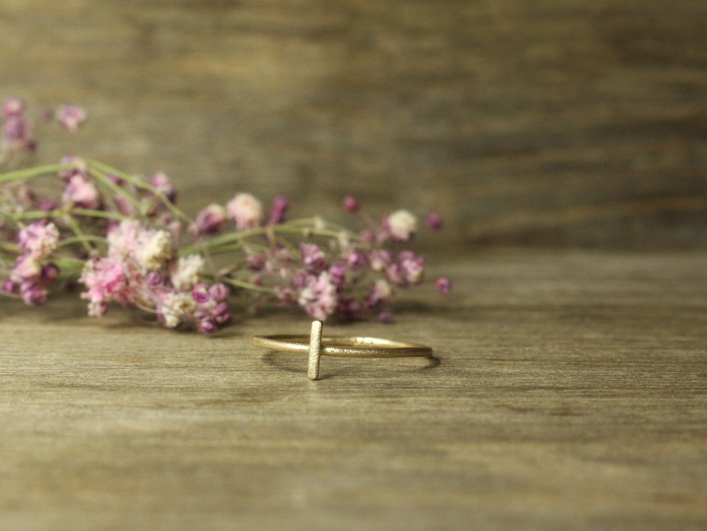 Faith Hope and Love Rings in Solid Yellow Gold