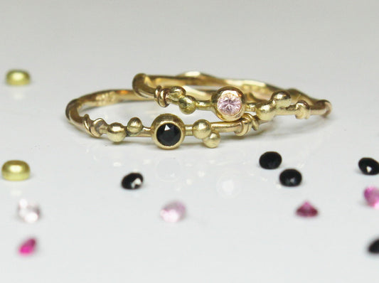 Entwined Ring with Fair Trade Gemstone