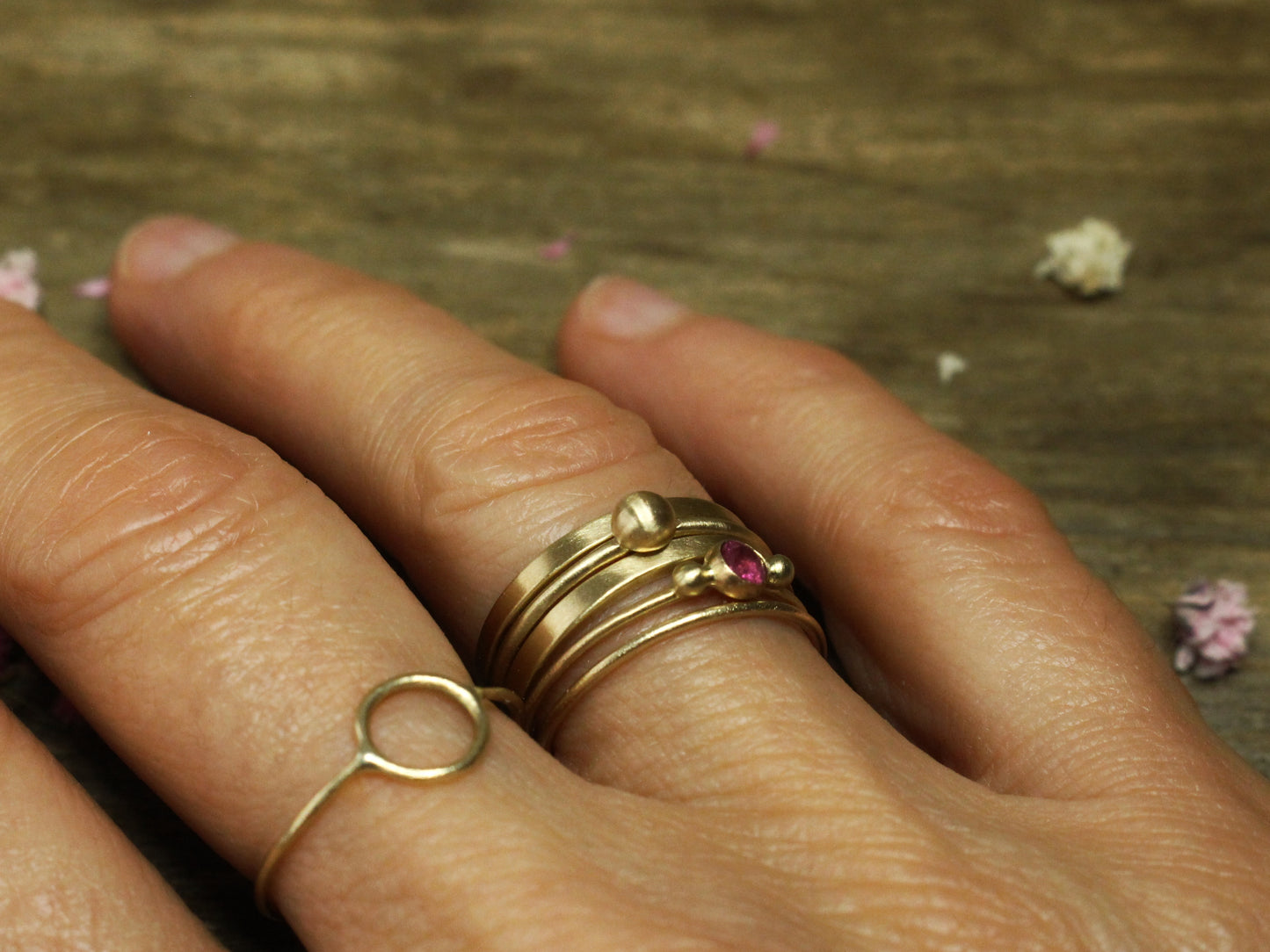 Woodland Ring with Fair Trade Gemstone