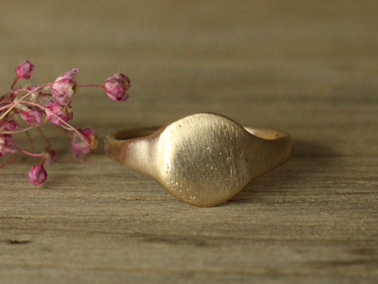 Ode Signet Ring in 9ct or 14ct or 18ct Solid Gold