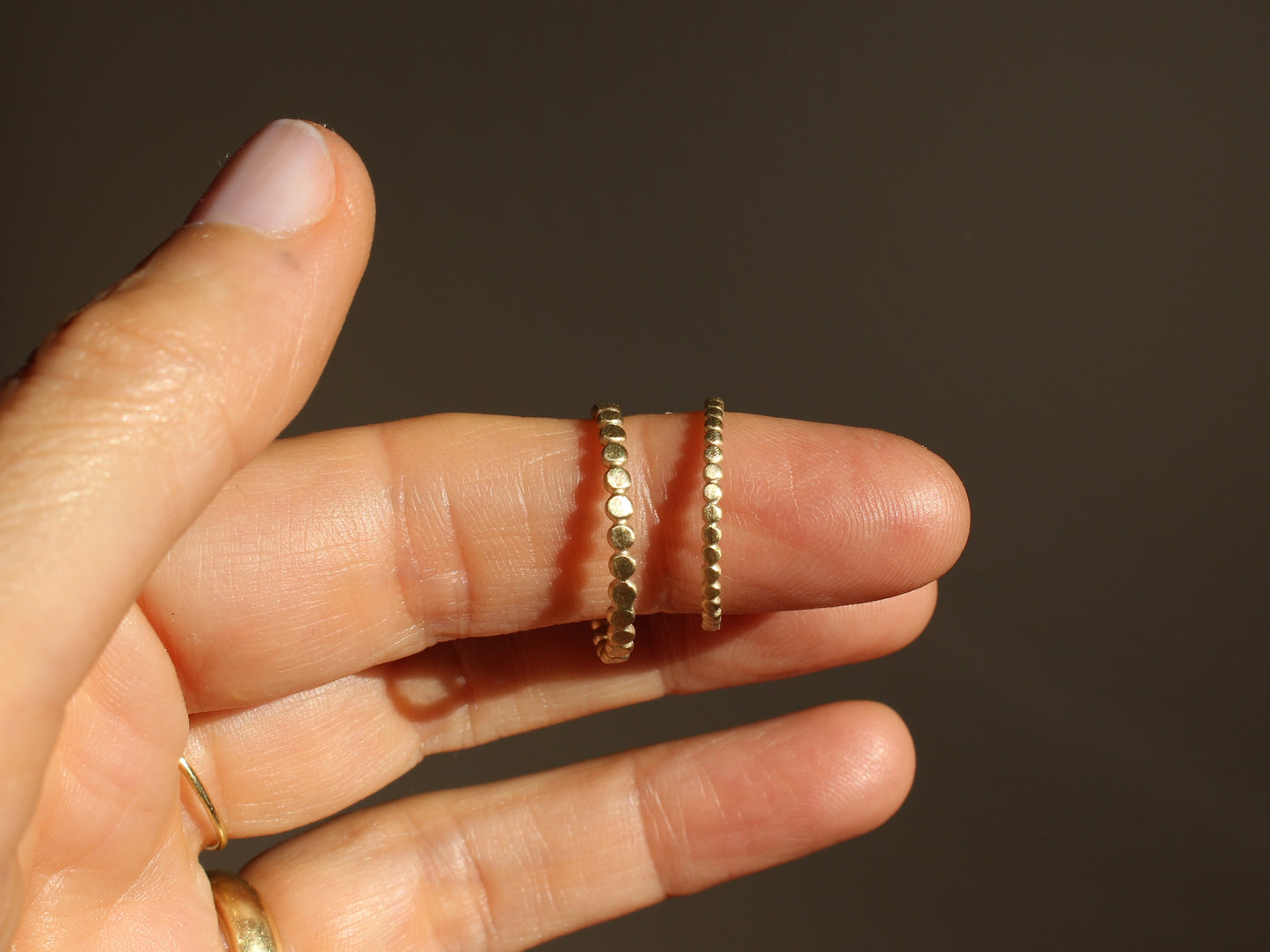 Beady Ring in 9ct Solid Yellow Recycled Gold