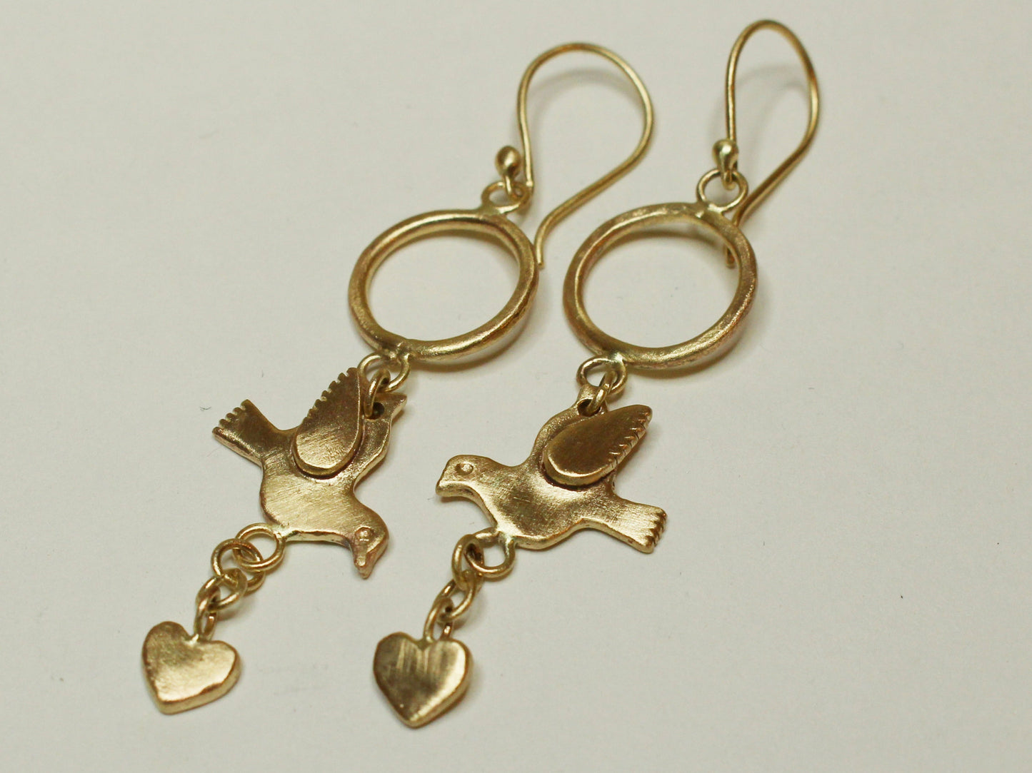Faith Hope and Love Earrings in 9ct Yellow Gold