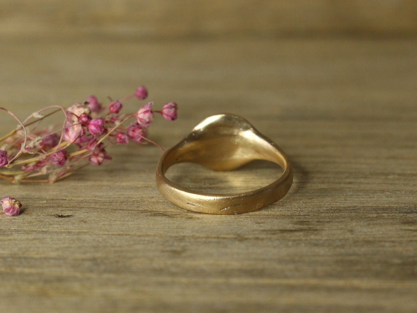 Ode Signet Ring in 9ct or 14ct or 18ct Solid Gold