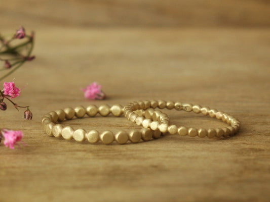 Beady Ring in 9ct Solid Yellow Recycled Gold