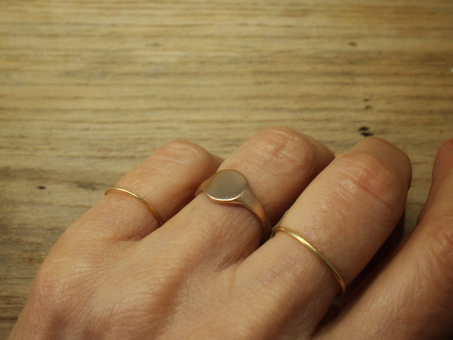 Ode Signet Ring in 9ct or 14ct or 18ct Solid Gold