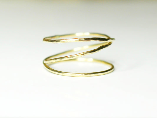 River Ring in 9ct or 14ct or 18ct Gold