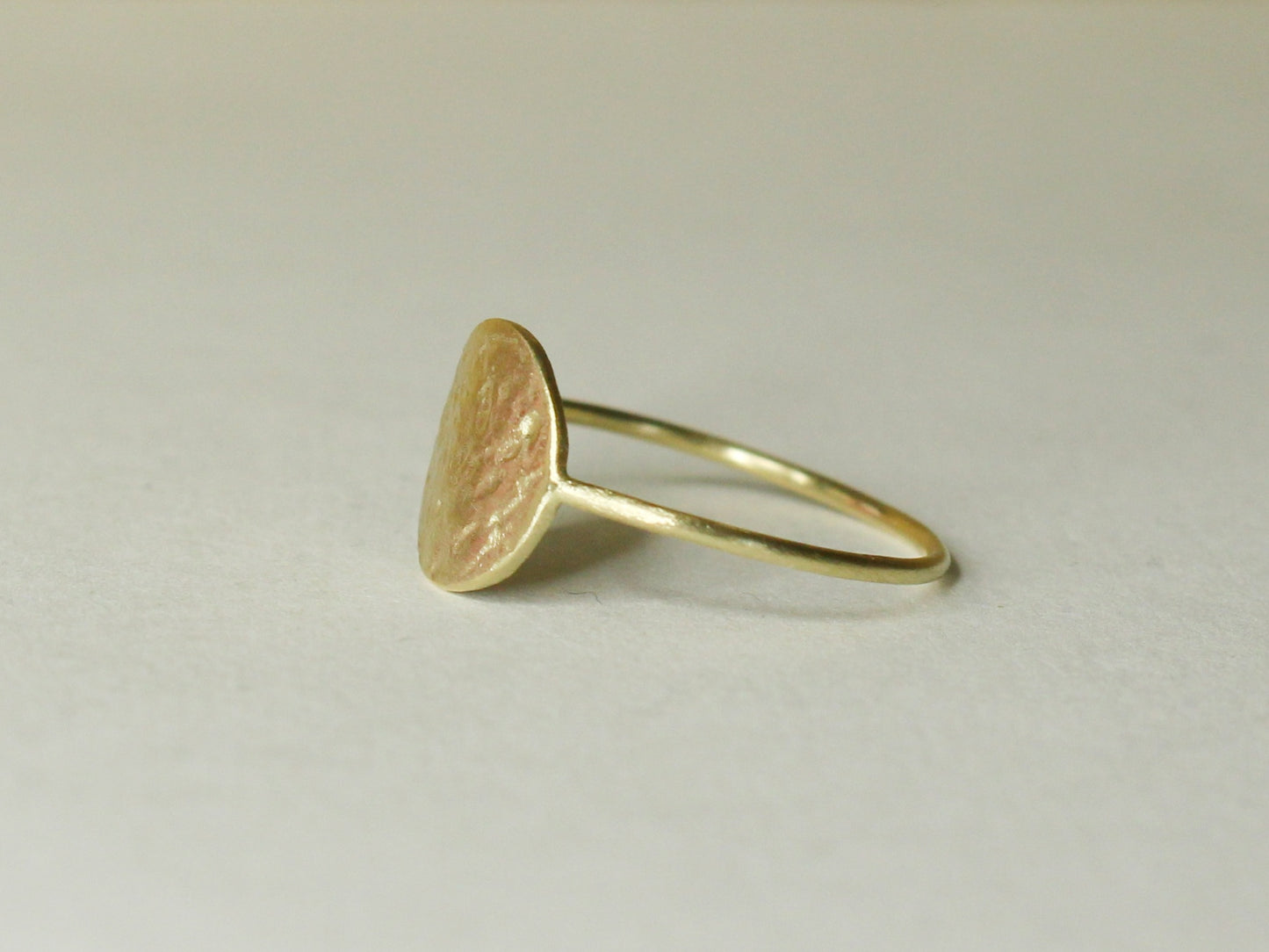 Bright Moon Ring in 9ct or 14ct or 18ct Gold